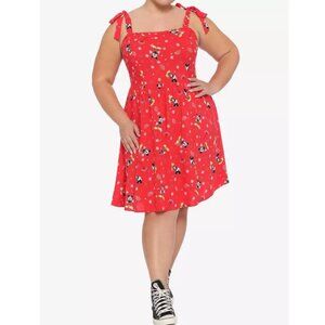 NWT Hot Topic 3 Disney Mickey Mouse Dandelion Babydoll Dress 3X 22 24 Plus Size